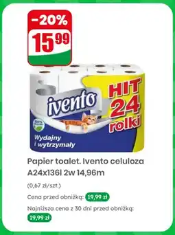 Dino Papier toaletowy Ivento celuloza 2-warstwowy oferta