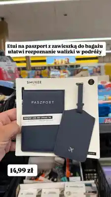 Biedronka Etui na paszport i zawieszka na bagaż Smukee Home oferta