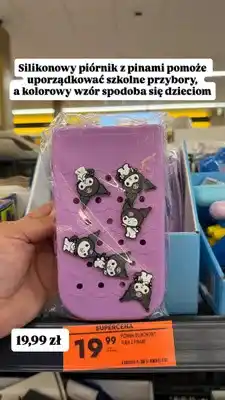 Biedronka Piórnik silikonowy z pinami oferta