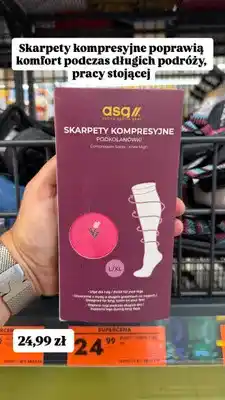 Biedronka Skarpety kompresyjne podkolanówki ASG oferta