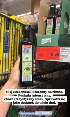ALDI Olej z czarnuszki Bellasan oferta