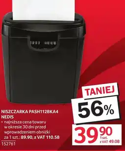 Selgros Niszczarka Nedis oferta