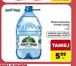 Carrefour Woda mineralna Żywiec Zdrój niegazowana oferta