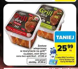 Carrefour Zestaw wieprzowy w marynacie na grill Hot Spicy oferta