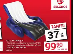 Selgros Fotel do pływania Intex oferta