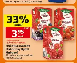 Auchan Herbatka owocowa Herbaciany Ogród Prosto z lasu Herbapol oferta