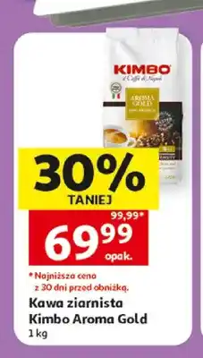 Auchan Kawa ziarnista Kimbo Aroma Gold oferta
