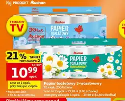 Auchan Papier toaletowy 3-warstwowy Auchan oferta