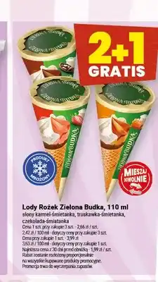 Twój Market Lody Rożek słony karmel-śmietanka Zielona Budka oferta