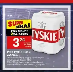Twój Market Piwo Tyskie Gronie 4-pak oferta
