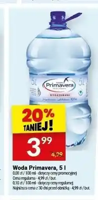 Twój Market Woda Primavera niegazowana oferta
