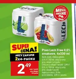 Twój Market Piwo bezalkoholowe Lech Free cherry plum 4-pak oferta