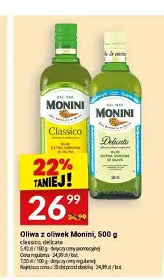 Twój Market Oliwa z oliwek Monini Delicato extra vergine oferta