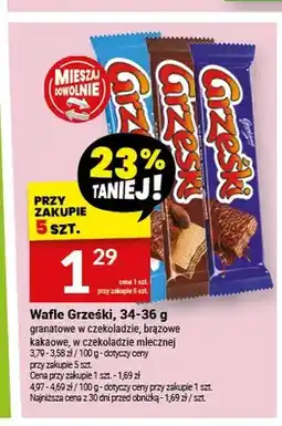 Twój Market Wafel Grześki granatowy w czekoladzie oferta