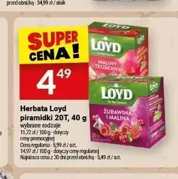 Twój Market Herbata owocowa Loyd Maliny i Truskawki oferta