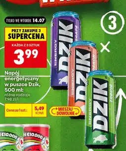 Biedronka Napój energetyczny Dzik oferta
