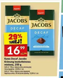 Twój Market Kawa mielona Jacobs Decaf oferta