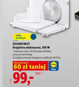 Lidl Krajalnica elektryczna SilverCrest oferta