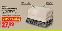 Lidl Ręcznik kąpielowy Livarno oferta