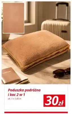 KiK Poduszka podróżna i koc 2 w 1 ok. 1x1,45 m oferta