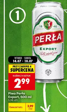 Biedronka Piwo Perła oferta