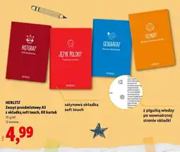 Lidl Zeszyt Herlitz oferta