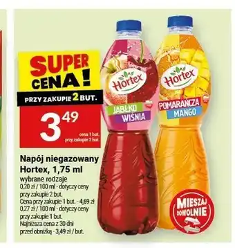 Twój Market Napój niegazowany Hortex Jabłko Wiśnia oferta