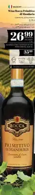 Polomarket Wino czerwone półwytrawne Rocca Primitivo di Manduria oferta