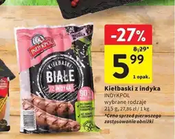 Intermarche Kiełbaski z indyka Indykpol oferta