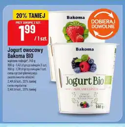 Polomarket Jogurt owocowy Bakoma BIO oferta