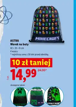 Lidl Worek na buty Astra oferta