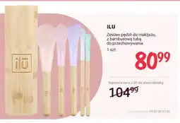 Rossmann Zestaw pędzli do makijażu ILU z bambusową tubą do przechowywania oferta