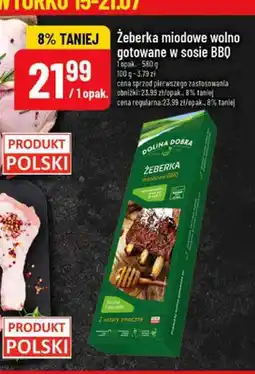 Polomarket Żeberka miodowe BBQ wolno gotowane Dolina Dobra oferta