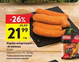 Intermarche Kiełbasa śląska wieprzowo-drobiowa Duda oferta