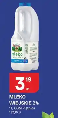 Mleko Wiejskie 2% Piątnica świeże