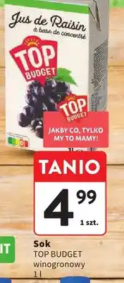 Intermarche Sok winogronowy Top Budget oferta
