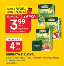 Chorten Herbata zielona Big-Active z maliną i marakują oferta