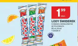 Chorten Lody Świderek Koral o smaku waniliowym w polewach oferta