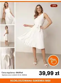 Born2be Sukienka rozkloszowana midi Born2be oferta