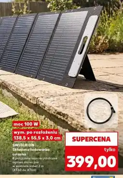 Kaufland Składana ładowarka solarna Switch On 100W oferta