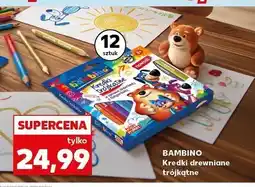 Kaufland Kredki drewniane trójkątne Bambino oferta