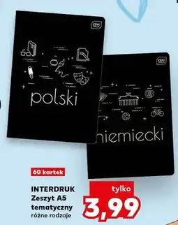 Kaufland Zeszyt A5 tematyczny Interdruk oferta