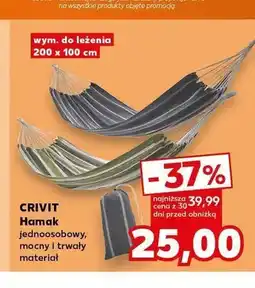 Kaufland Hamak jednoosobowy Crivit oferta