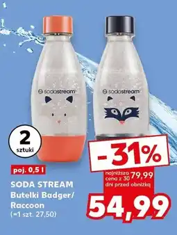 Kaufland Butelki do saturatora Sodastream Badger i Raccoon 2-pak oferta