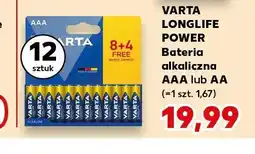 Kaufland Bateria alkaliczna Varta Longlife Power AAA 12-pak oferta