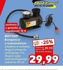 Kaufland Kompresor samochodowy z manometrem Bottari oferta