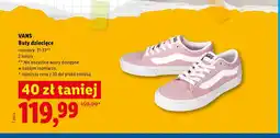 Lidl Buty dziecięce VANS oferta