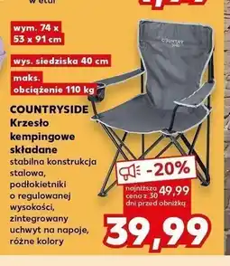 Kaufland Krzesło kempingowe składane Countryside oferta