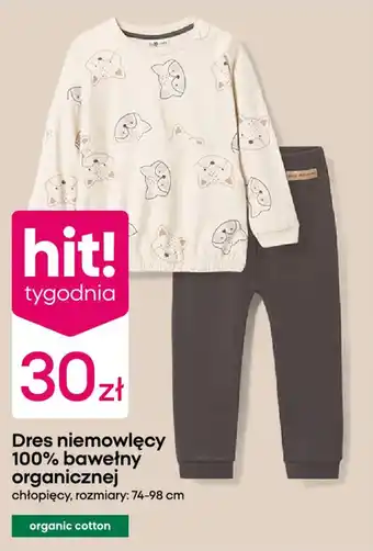 Dres niemowlęcy 100% bawełny organicznej chłopięcy