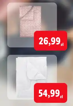 Lidl Różowe koc oferta